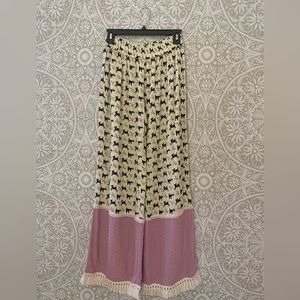 Natural Life Dog Print Palazzo Pants